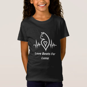 Heartbeat Cat - Persoonlijke liefde voor huisdiere T-shirt