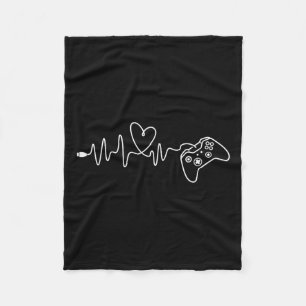 Heartbeat - Console Gaming Spelliefhebber PC Video Fleece Deken