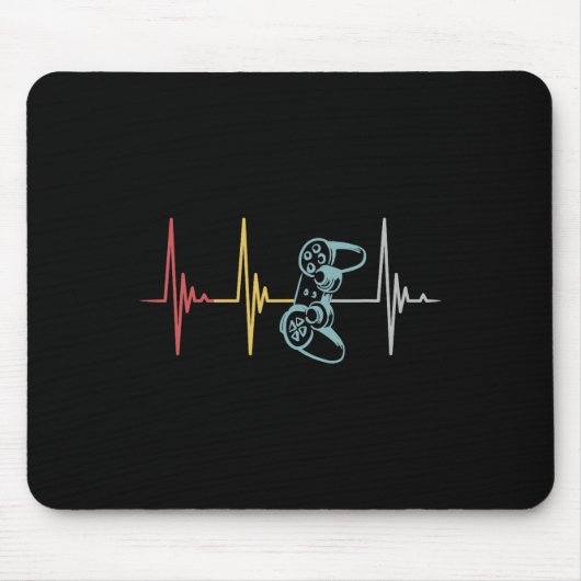 Heartbeat Controller voor Nerd Multiplayer Gaming Muismat (Voorkant)