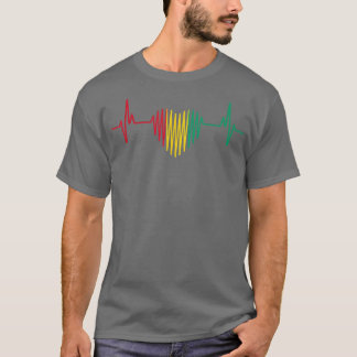 Heartbeat Design Guinee-vlag T-shirt