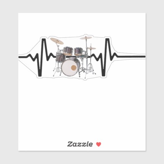 Heartbeat Drums Sticker (Vel)