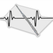 Heartbeat Flute Sticker (Voorkant)