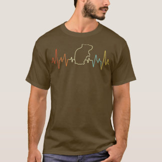 Heartbeat Hamster Mam Hamster Pap Retro T-shirt