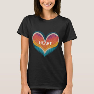 Heartbeat Harmony T-Shirt in zwarte kleur