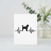 Heartbeat Labradoodle Briefkaart (Staand voorkant)