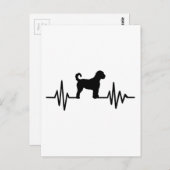 Heartbeat Labradoodle Briefkaart (Voorkant / Achterkant)