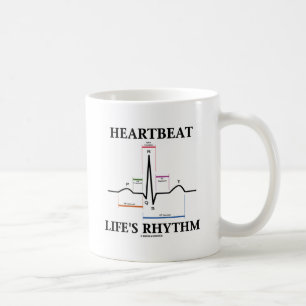 Heartbeat Life's Rhythm (ECG/EKG-hartslag) Koffiemok