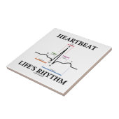 Heartbeat Life's Rhythm (ECG/EKG) Tegeltje (Zijkant)