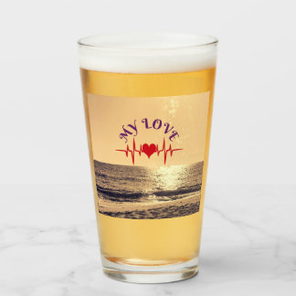 Heartbeat Love – Minimalist Romantic Design Glas