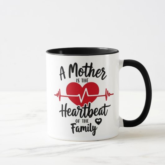Heartbeat Maman Mug (Droite)