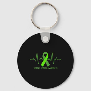 Heartbeat National Mental Health Awareness Day (GR Sleutelhanger
