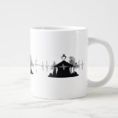 Heartbeat Nativity Unique Minimal Jumbo Mug (Droite)