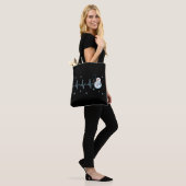 Heartbeat Nurse Snowman Kerstmis Draagtas (Op model)