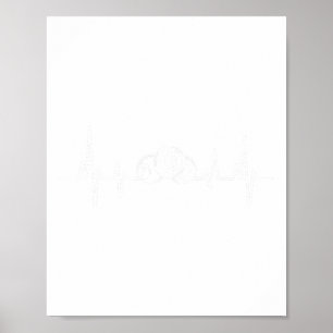 Heartbeat Rack Pool biljartspeler biljartkeu Poster