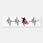 Heartbeat Red Disk Golf sticker (Voorkant)