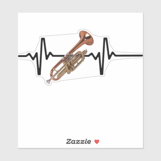 Heartbeat Trumpet Sticker (Vel)