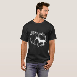 Heartbeats Arabian Horse Love Rhythm Tricks Tshirt