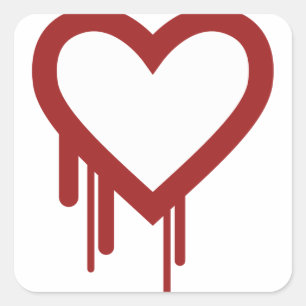 Heartbleed Bug 2014 - Hoge kwaliteit Vierkante Sticker
