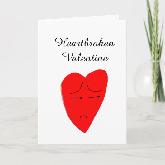 HEARTBROKEN VALENTIJN kaart (Voorkant)