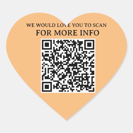 Heartfelt Connect: Business QR Code Sticker (Voorkant)
