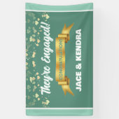 Heartfelt Custom Engagement Party Banner (Verticaal)