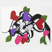 "Heartfelt"-deken Fleece Deken (Voorkant (Horizontaal))