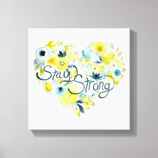 Heartfelt Floral I Canvas Afdruk (Voorkant)