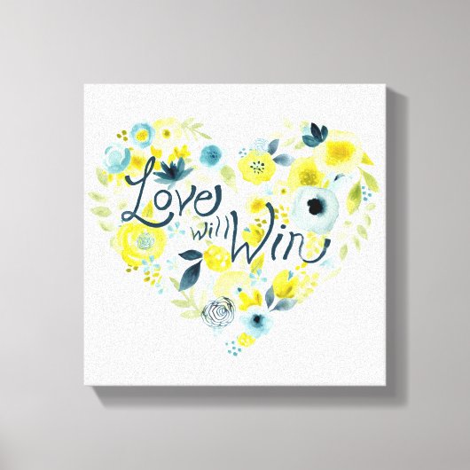 Heartfelt Floral II Canvas Afdruk (Voorkant)