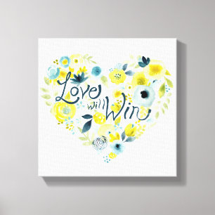 Heartfelt Floral II Canvas Afdruk