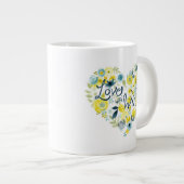 Heartfelt Floral II Jumbo Beker (Voorkant rechts)