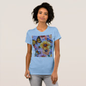 Heartfelt Flutter: Butterfly Silhouette T-Shirt De (Voorkant volledig)