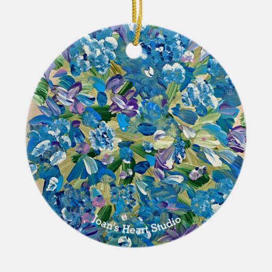 Heartfelt Hydrangea Ornaments Keramisch Ornament (Voorkant)