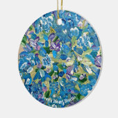 Heartfelt Hydrangea Ornaments Keramisch Ornament (Links)