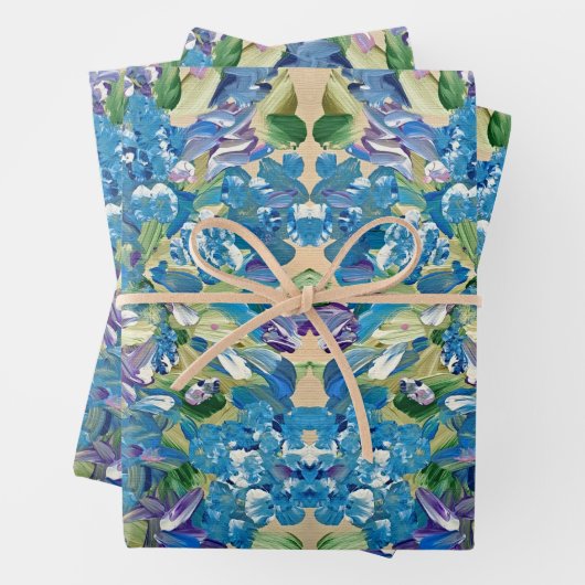 Heartfelt Hydrangea Wrapping Paper (In situ)