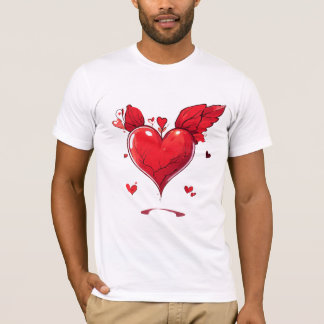Heartfelt Love beroemd gemaakt door Two Cartoon He T-shirt