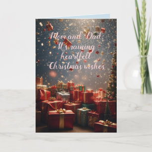 HEARTFELT MOM & DAD KERST KAART