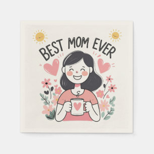 Heartfelt Mother's Day Design voor servetten