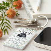 Heartfelt Soon wordt papa-gedicht van Bump Sleutelhanger (Voorkant Rechts)