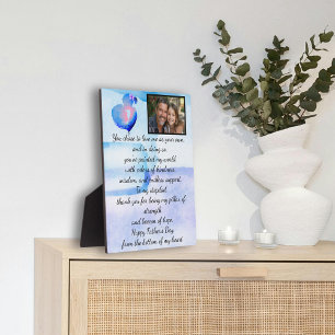 Heartfelt Vaderdag tafelblad plaque Fotoplaat