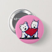 Heartfelt Westies Button (Voorkant /achterkant)