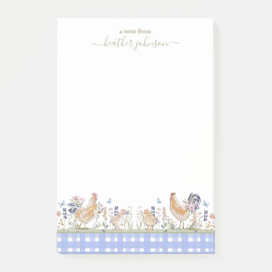 Hearthlight Notes Lente Zachte Weide Gingham (Voorkant)