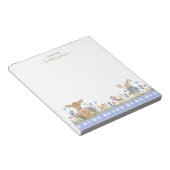 Hearthlight Notes Lente Zachte Weide Gingham Notitieblok (Schuin)