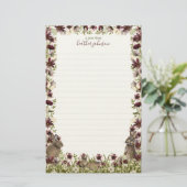 Hearthlight Notes Lente Zachte Weide Wilde Bloem Briefpapier (Staand voorkant)