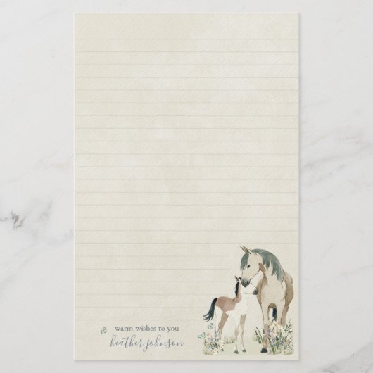 Hearthlight Notes Meadow & Mane Notes Briefpapier (Voorkant)