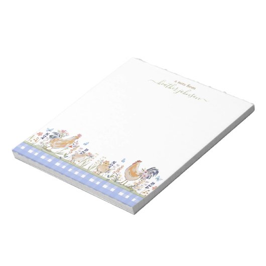 Hearthlight Notes Spring Soft Meadow Gingham Notitieblok (Gedraaid)