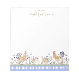 Hearthlight Notes Spring Soft Meadow Gingham Notitieblok