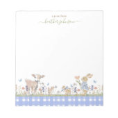 Hearthlight Notes Spring Soft Meadow Gingham Notitieblok (Voorkant)