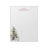 Hearthlight Notes Winter Cozy Dog Personalized Notitieblok (Gedraaid)