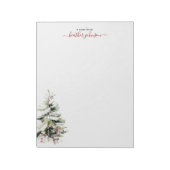 Hearthlight Notes Winter Cozy Dog Personalized Notitieblok (Gedraaid)
