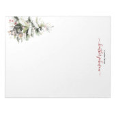 Hearthlight Notes Winter Cozy Dog Personalized Notitieblok (Voorkant)